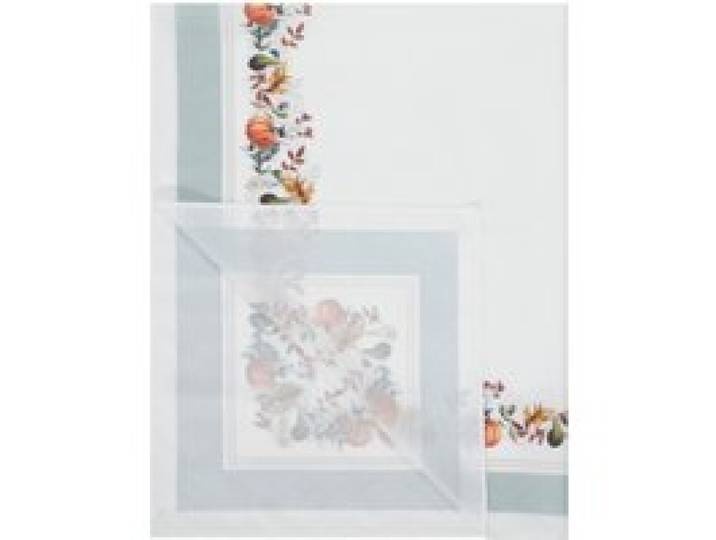 LIVARNO HOME Set de nappe et chemins de table (Citrouille (bordure))