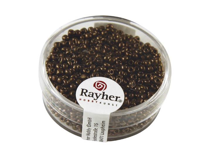 Rayher Rocailles Mit Silbereinzug 2 mm 17 g