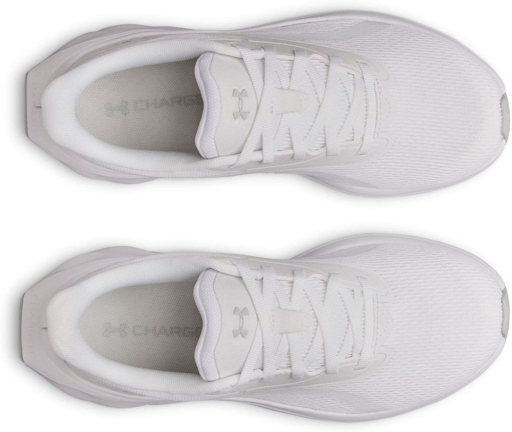 Laufschuh UNDER ARMOUR "UA W ASCEND", Damen, Gr. 38, weiss (weiß, weiß, halo gray), Synthetik, Textil, Schuhe Laufschuh weiß, weiß, halo gray 38