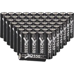 50x XCell Mignon Akku AA LSD Plus Ni-MH 1,2V 2550 mAh low self-discharge