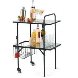 Tchibo - Servierwagen - 60x43,5x85,5cm - schwarz -
