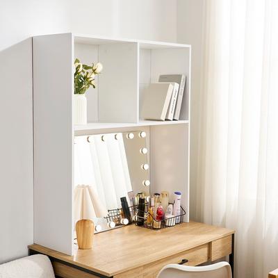 DormCo Yak About It® White Double Cube Desk Bookshelf Dorm Hutch