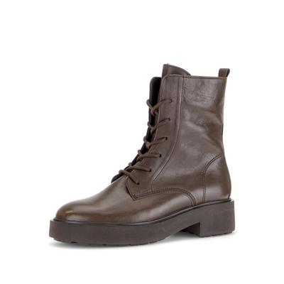 Schnürstiefelette GABOR "Schnürstiefelette", Damen, Gr. 37, braun, Schuhe Schnürstiefelette