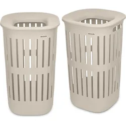 Collect-It Wäschekörbe 55 l, beige, 2 St.