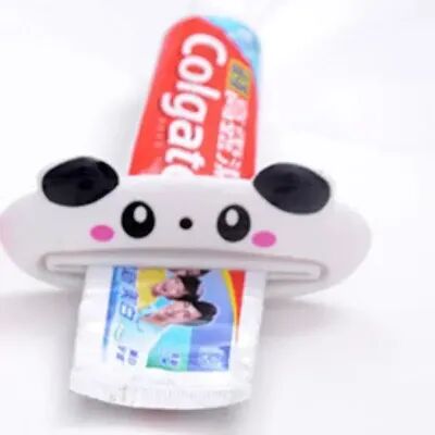 USA Free Shipping Shop Cute Animal Toothpaste Tube Squeezer Fun Kids Toothpaste Dispenser For Bathroom white