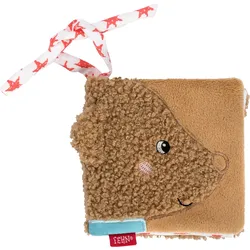 Stoffbuch FEHN Bär Fred (BL 12x12 cm) - braun - BL 12x12 cm