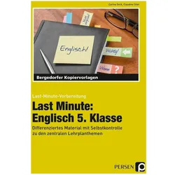 Last Minute: Englisch 5. Klasse, Schulbücher von Claudine Stier, Carina Geck