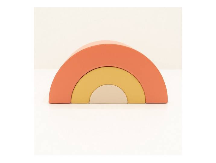IGLUSoftplay Rainbow Montessori Softbaustein-Set Pastel Soft Play mehrere Farben Spielbauklötze, Montessori-Prinzip, Regenbogen-Softplay, weicher Schaumstoff