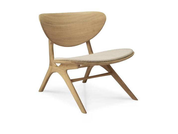 Ethnicraft Eye loungefåtölj Oak, off white