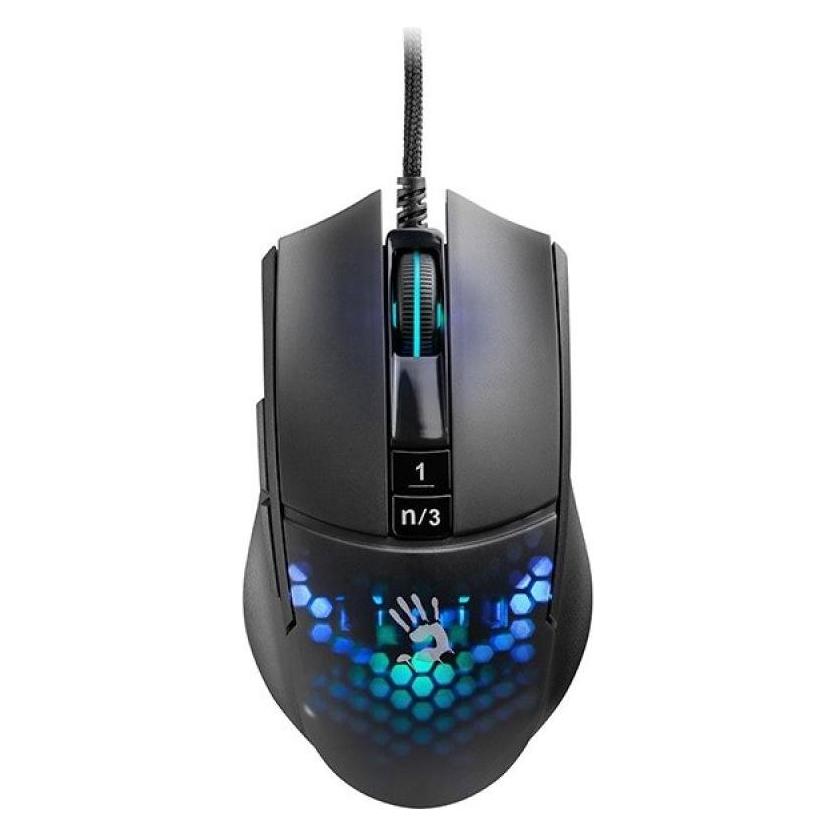 A4Tech BLOODY A4TMYS47113 L65 MAX RGB Honeycomb (Activated) Maus USB Typ-A Optisch 12 000 DPI (Kabelgebunden) (A4TMYS47113)