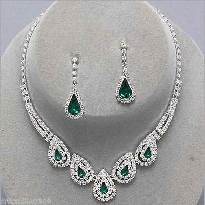Schmuckset 1 Set Saphir Edelstein Kristall Synthetische Edelsteine Ohrringe Halsketten Damen Party damas Luxus Niedlich Tropfen Träne Schmuck-Set Für Party Hochzeit Besondere Anlässe / Citrin