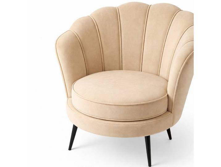 ebuy24 Relaxsessel Nice Sessel Velour beige.