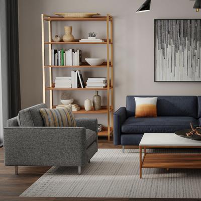 Alora Decor Maude Hand Woven Geometric Beige and Gray Area Rug