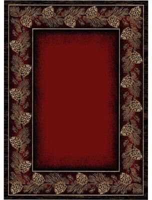 Mayberry Rug American Destination Danbury Red Rustic Lodge Area Rug