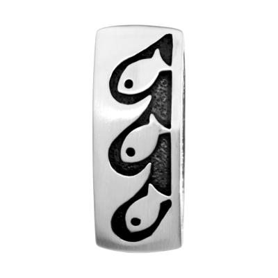 Kettenanhänger OSTSEE-SCHMUCK "Ostsee-Schmuck Anhänger Gleiter-Fisch Anhänger Gleiter-Fisch", weiß, Schmuckanhänger, Damen, 33 x 12mm, Silber 925 (Sterlingsilber), 11,8 g, Kettenanhänger