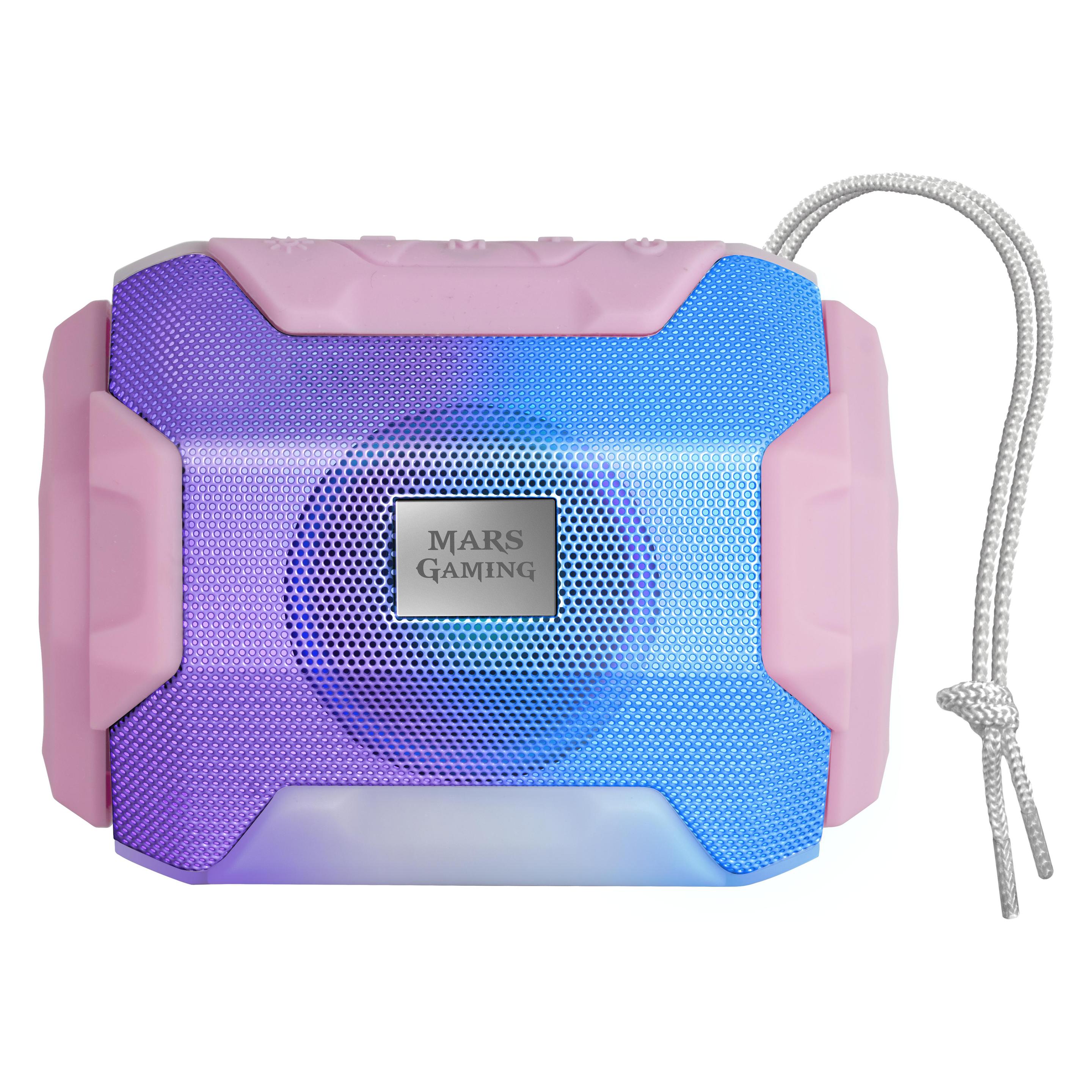 Mars Gaming Enceintes Bluetooth Msbax RGB (Rose) (8 h) (MSBAXP)