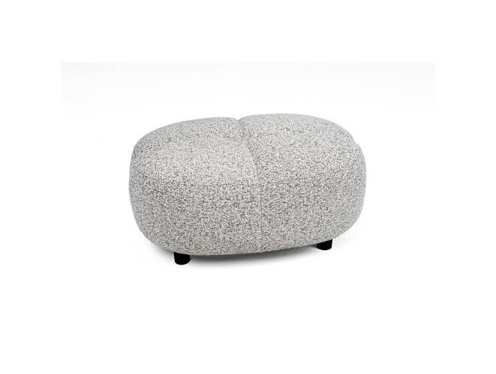 Welnova Hocker, Hellgrau, Holz, Birke, vollmassiv, oval, 90x46x60 cm, FSC Mix, Stoffauswahl, Wohnzimmer, Hocker, Sitzhocker
