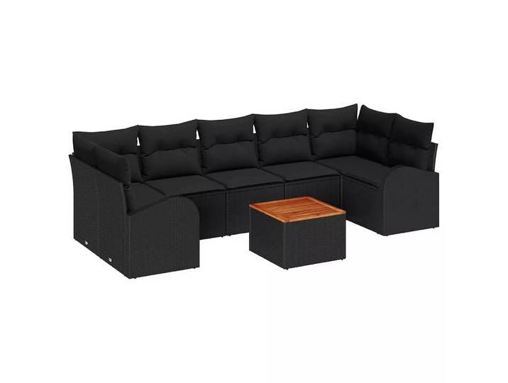 VidaXL - Outdoor-sitzplätze poly-rattan, One Size, Schwarz
