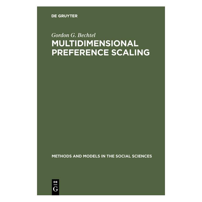 De Gruyter Multidimensional preference scaling (Englisch, Hardcover, Gordon G. Bechtel) (71870611)