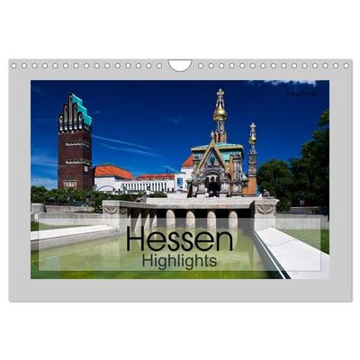 Hessen Highlights (Wandkalender 2026 DIN A4 quer), CALVENDO Monatskalender