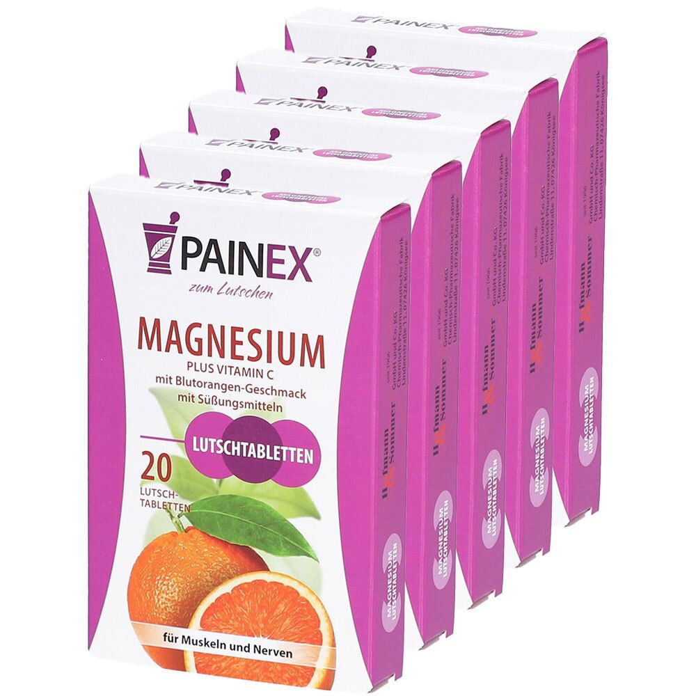 Magnesium MIT Vitamin C Painex 5x 5x20 St Lutschtabletten
