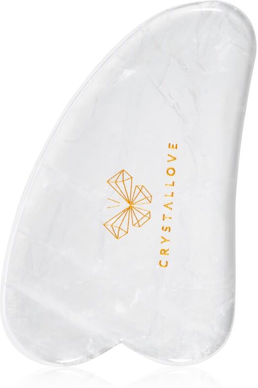 Crystallove Clear Quartz Gua Sha massage tool 1 pc