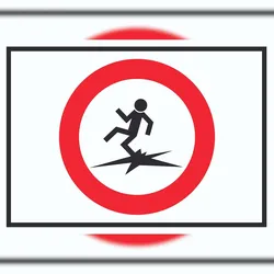HB-Druck Betreten der Eisfläche verboten Lebensgefahr! Symbol Schild A3 (297x420mm)