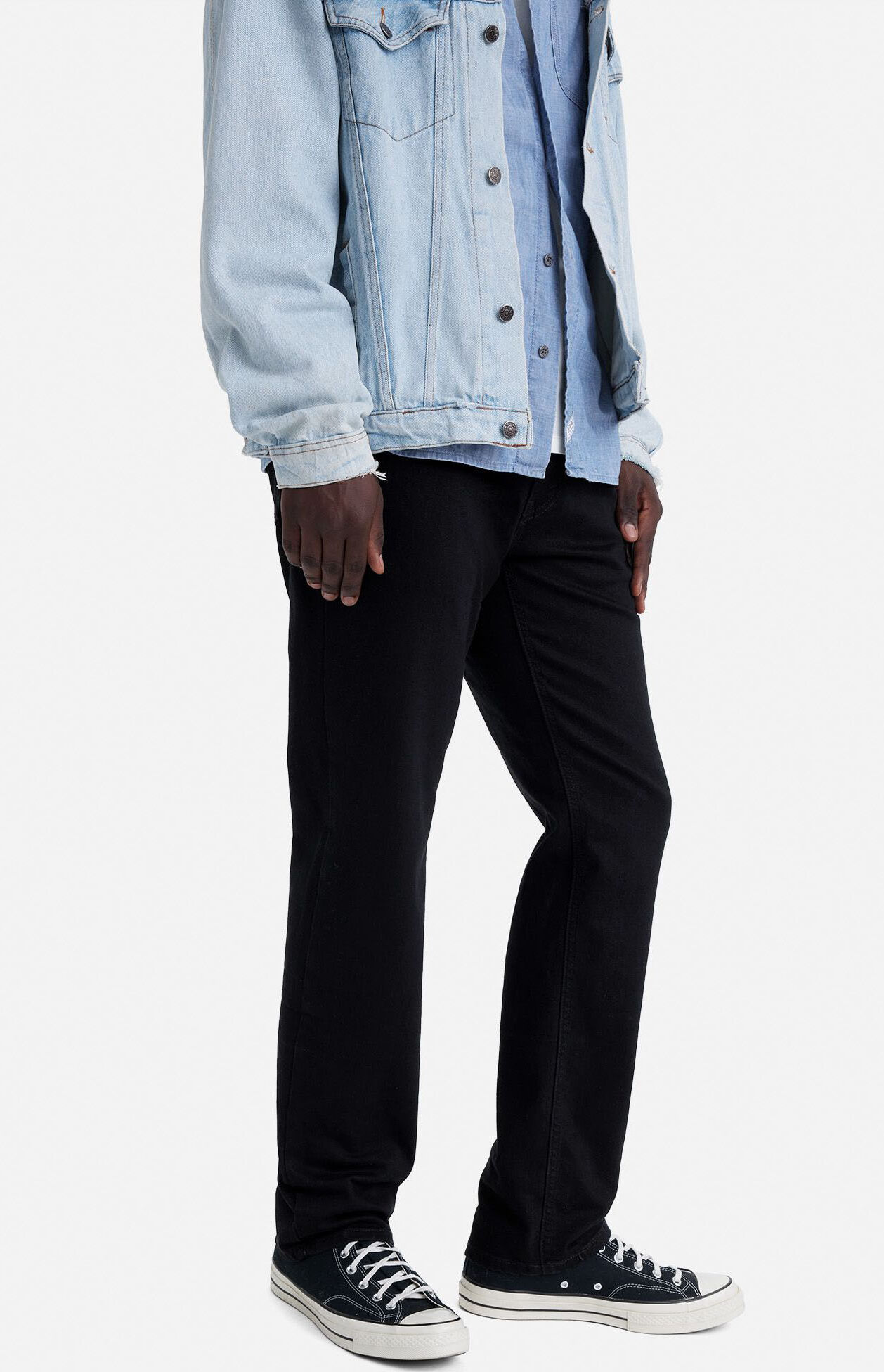 Straight-Jeans LEVI'S "JEANS 541", Herren, Gr. 31, Länge 32, schwarz (native cal), Denim/Jeans, Obermaterial: 99% Baumwolle, 1% Elasthan, unifarben, straight fit knöchellang, Jeans Straight-Jeans, im Five-Pocket Style native cal 31, Länge 32