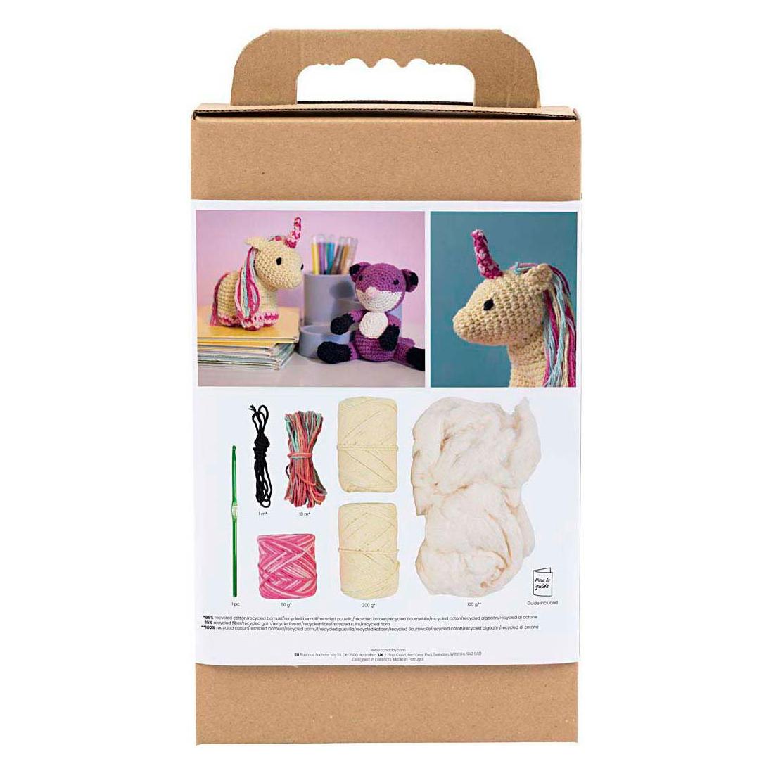 Default Craft Kit Amigurumi - Unicorn - rainbow colours (977871) (977871)