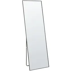 STEHSPIEGEL schwarz rechteckig 50/156 cm Beauvais
