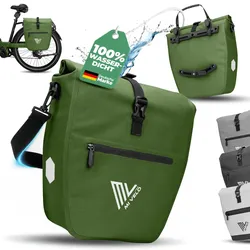 2in1 Fahrradtasche für Gepäckträger „CAPAX“ 20L - Olivgrün - Bestseller,highdemand,oft gekauft