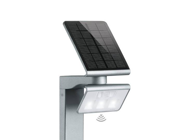 STEINEL XSolar GL-S Stand LED-Solarleuchte silber XSOLAR, alu / grau / zink, Metall, Modern