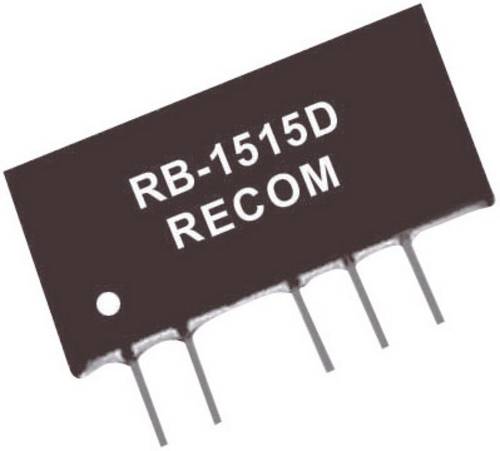 RECOM RB-1205D DC/DC-Wandler, Print 12 V/DC 5 V/DC, -5 V/DC 100mA 1W Anzahl Ausgänge: 2 x Inhalt 1St.