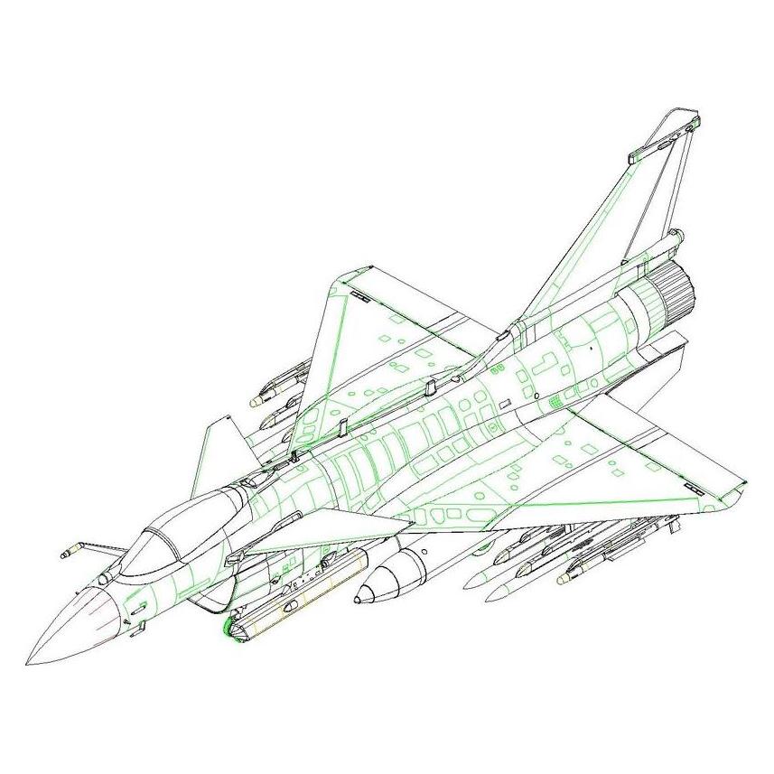 Trumpeter Chinese J-10C Fighter (01698)