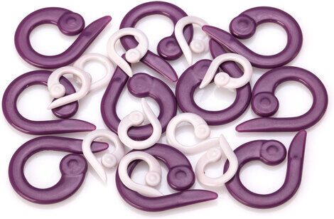 buttinette Maschenmarkierer im Größenmix, offen, 24 Stück
