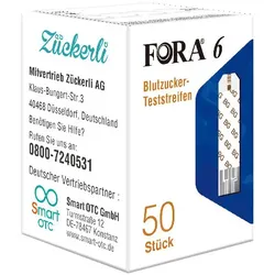 FORA 6 Blutzucker-Teststreifen 50 St Teststreifen