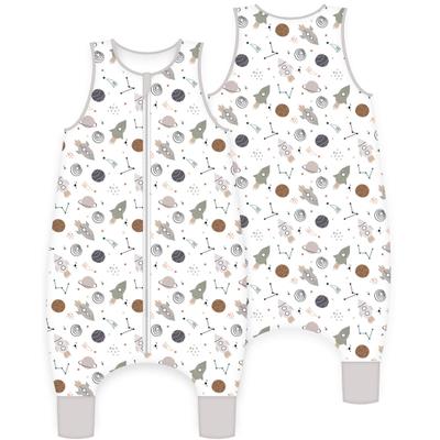 Schlafoverall BABY BEST "Weltall Schlafoverall 90cm", Jungen, Gr. N-Gr, weiß, Bezug: 100% Baumwolle. Füllung: 100% Polyester, Overalls