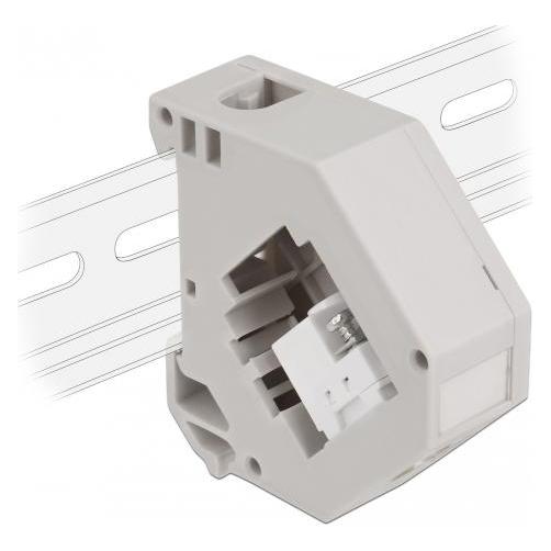 Delock Hutschienenadapter mit Keystone IEC Buchse zu Terminalblock (87159)