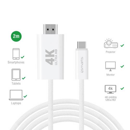 4Smarts USB 2.0 Adapterkabel [1x USB-C - 1x HDMI] 2m
