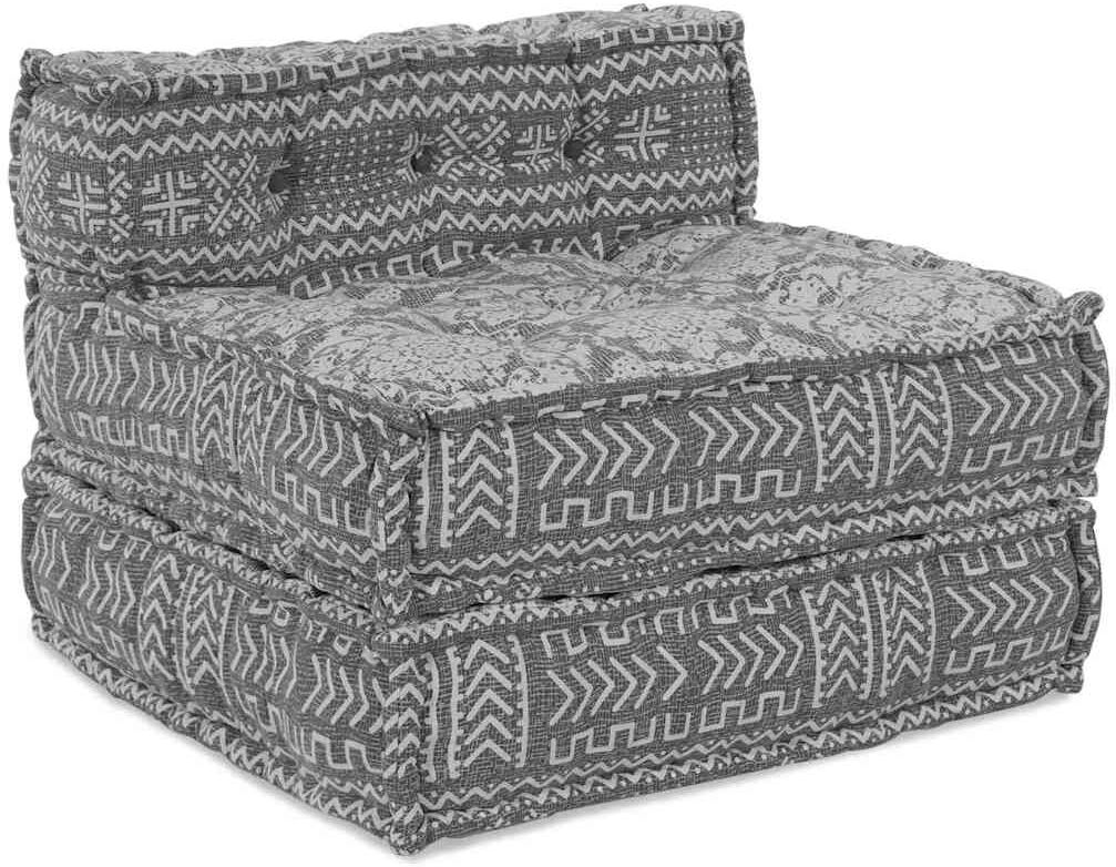 vidaXL Unité de canapé modulaire Tissu Gris clair 70 x 70 x 56 cm