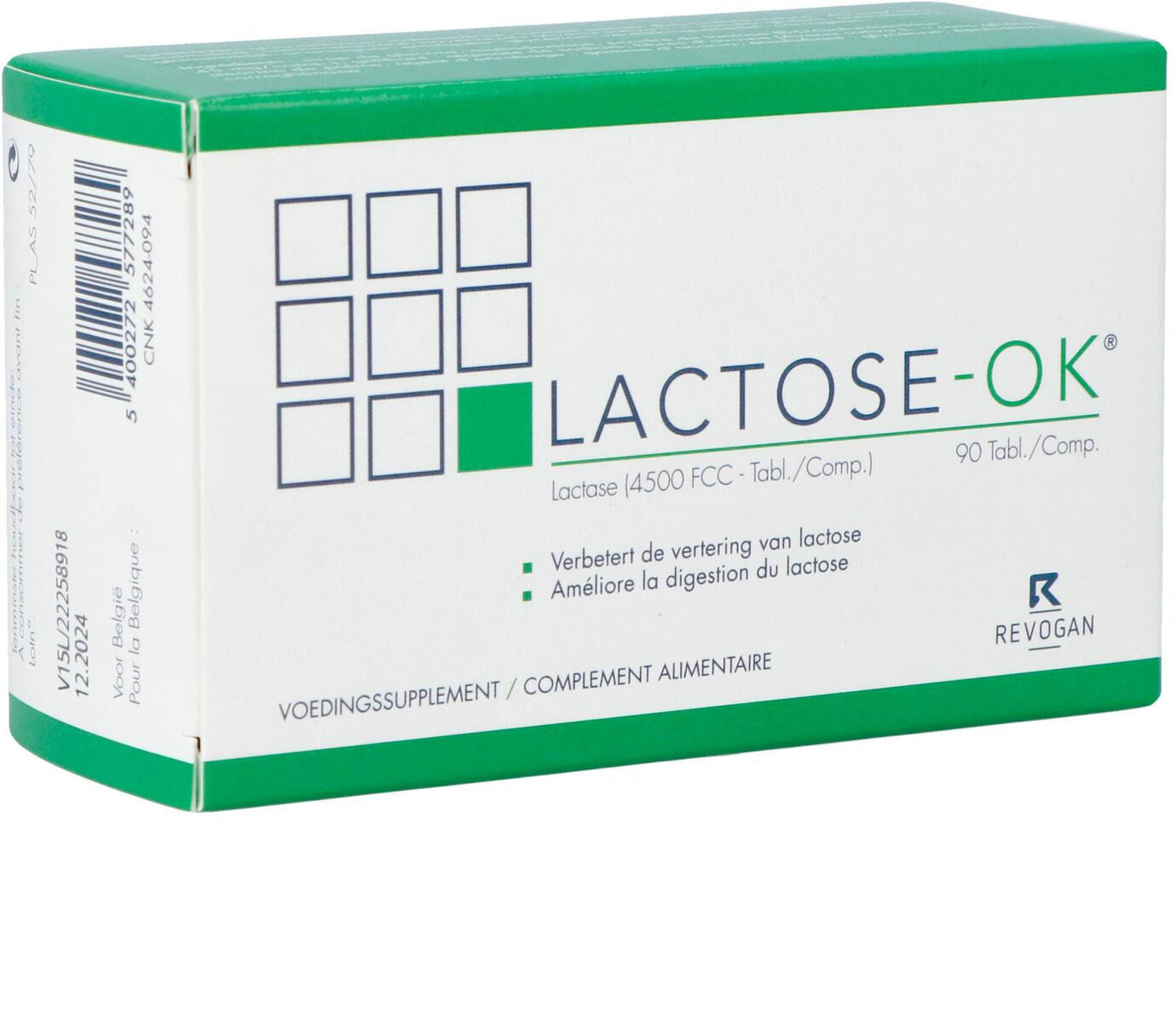 LACTOSE OK - Lactose-Ok 90 Comprimés Nf.