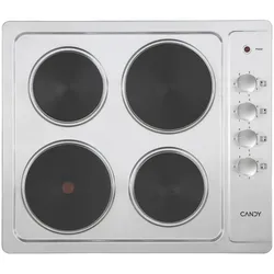 Candy CLE64KX Edelstahl Eingebaut 58 cm Versiegelte Platte 4 Herd(e), Kochfeld, Silber