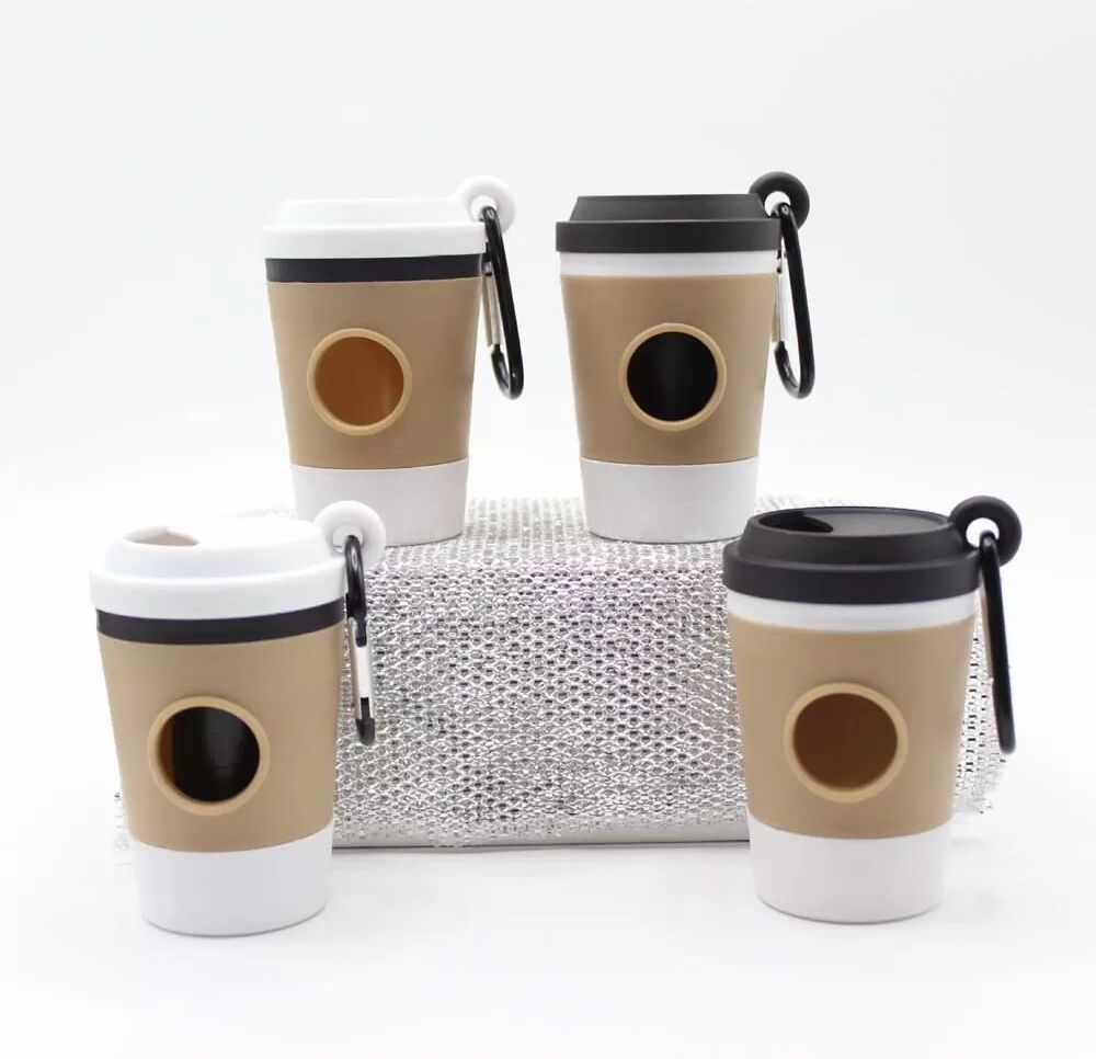 INF Distributeur Portable de Sacs à Déjections Canines avec Couvercle - Solution Pratique Le noir