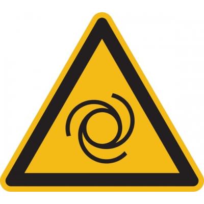 König Werbeanlagen Warnschild, Warnung vor automatischem Anlauf W018 - ASR A1.3 (DIN EN ISO 7010) - 200x1.5 mm Kunststoff