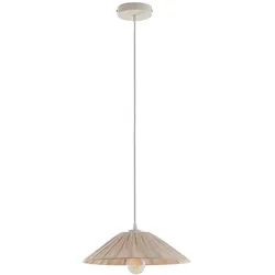 Lux.Pro, Pendelleuchte, Hängeleuchte Bridge Weiss/Beige (E27)
