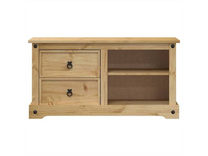 SALE Janvier  MODERNE Cabinet TV - MGH - MEUBLE TV/HIFI - Avec rangement - Corona 100x40x52 cm - Bois de pin massif TT484