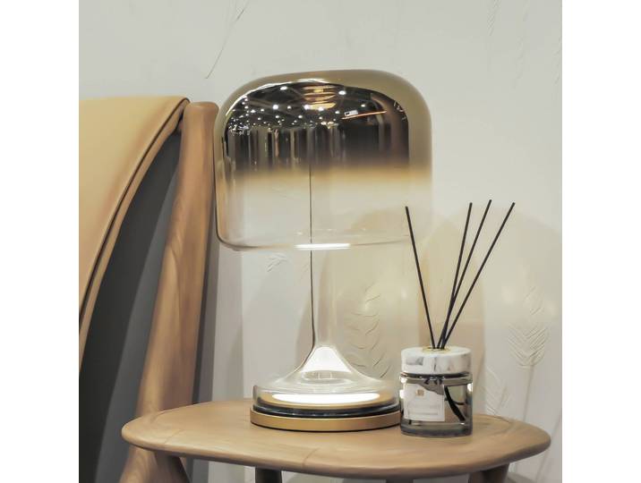 Maytoni LED Tischlampe Spirito, messing / gold, für Wohn- / Esszimmer, Glas, LED Tischlampe