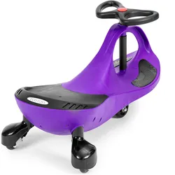 EcoToys Wiggle-Auto Rutschfahrzeug LED-Räder lila