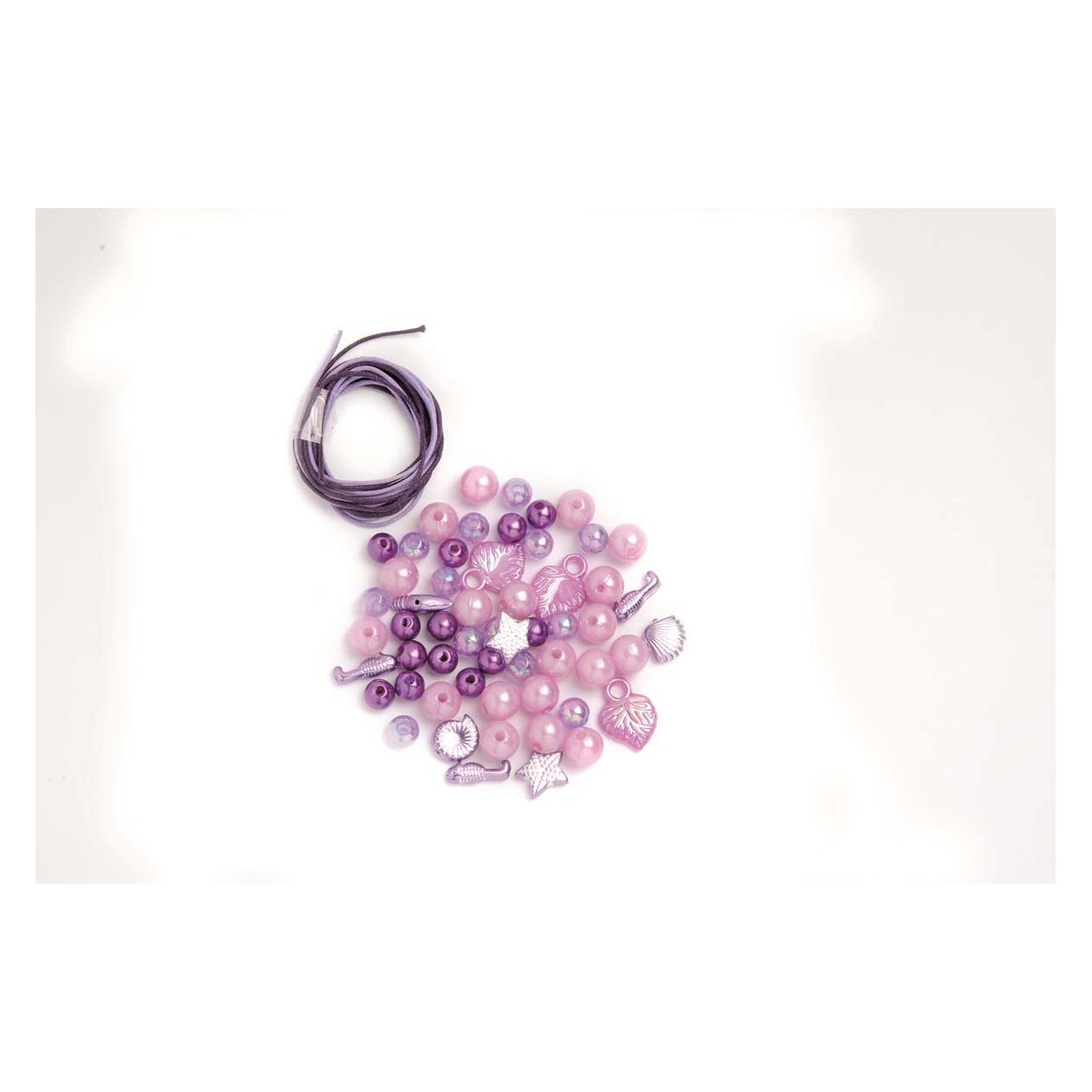 Glorex Perlen-Set lila sortiert (61631005)