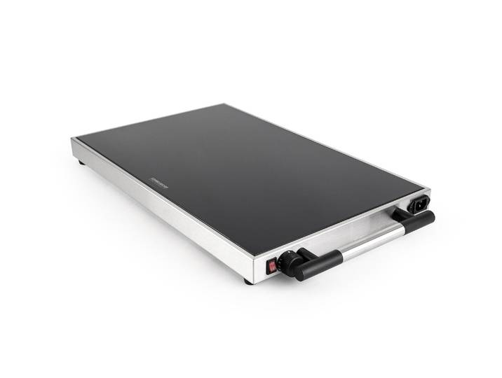 Warmhalteplatte ROMMELSBACHER WPR307E , silber (schwarz), B:59cm H:5cm T:34,5cm, Kochplatten, Warmhalteplatte